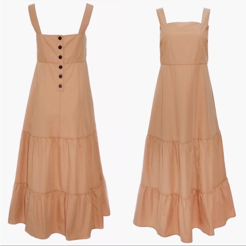 Madewell Tiered Button-Back Maxi Sundress Size Medium Dress